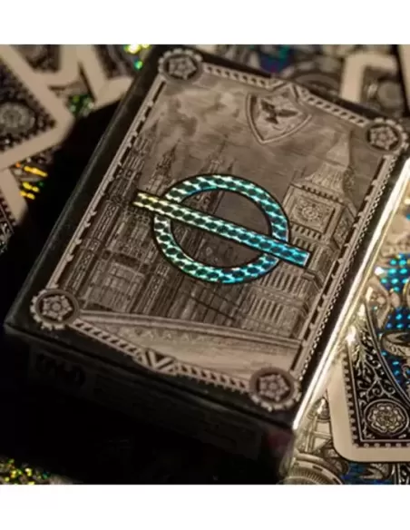 London Diffractor Silver – Cărți de joc premium | Emagie.ro