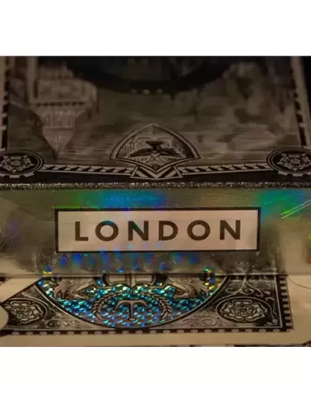 London Diffractor Silver – Cărți de joc premium | Emagie.ro