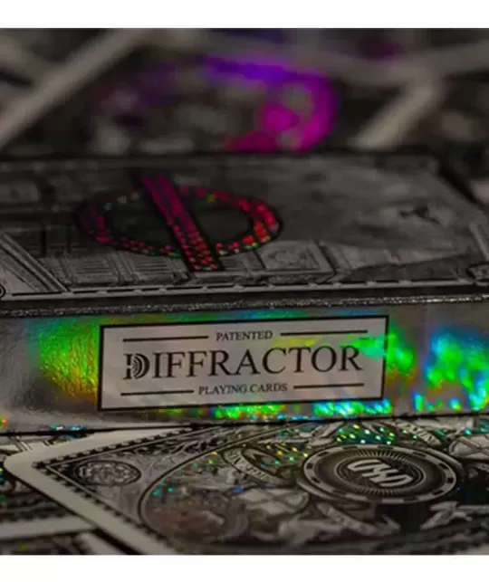 London Diffractor Silver – Cărți de joc premium | Emagie.ro