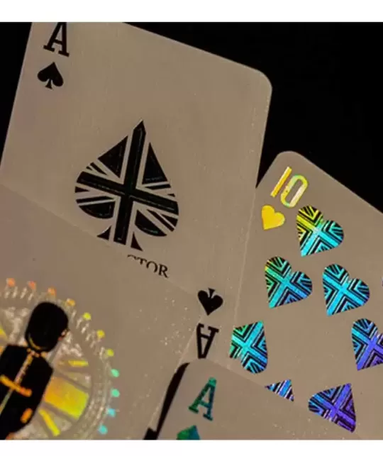 London Diffractor Silver – Cărți de joc premium | Emagie.ro