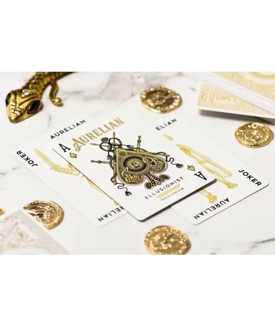 White Aurelians – Cărți de joc premium | Emagie.ro