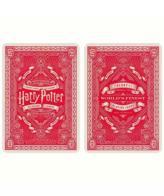 Harry Potter Red Gryffindor Theory 11 – Cărți de joc premium | Emagie.ro