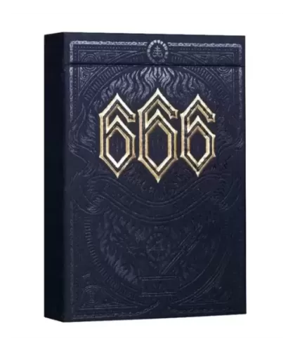 666 Gold Foil by Riffle Shuffle – Cărți de joc premium | Emagie.ro 2