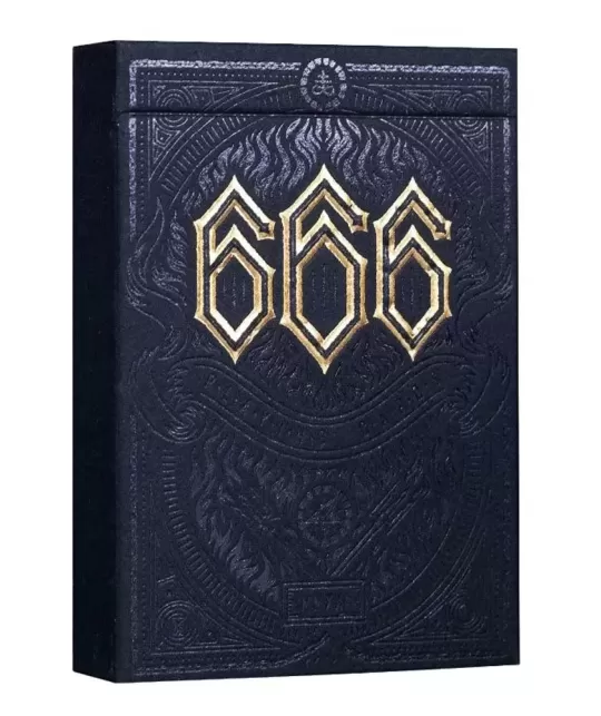 666 Gold Foil by Riffle Shuffle – Cărți de joc premium | Emagie.ro
