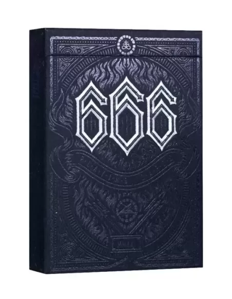 666 Silver Foil by Riffle Shuffle – Cărți de joc premium | Emagie.ro