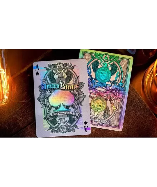 Holographic Legal Tender by Kings Wild – Cărți de joc premium | Emagie.ro