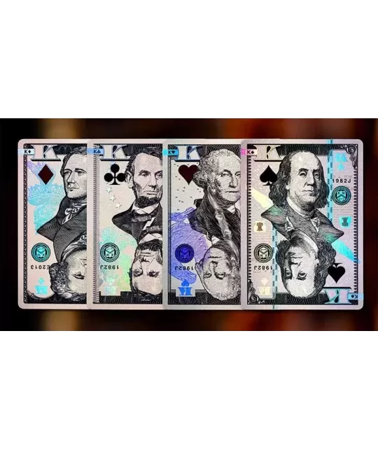 Holographic Legal Tender by Kings Wild – Cărți de joc premium | Emagie.ro