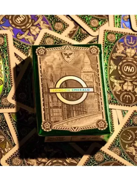 London Diffractor Emerald – Cărți de joc premium | Emagie.ro