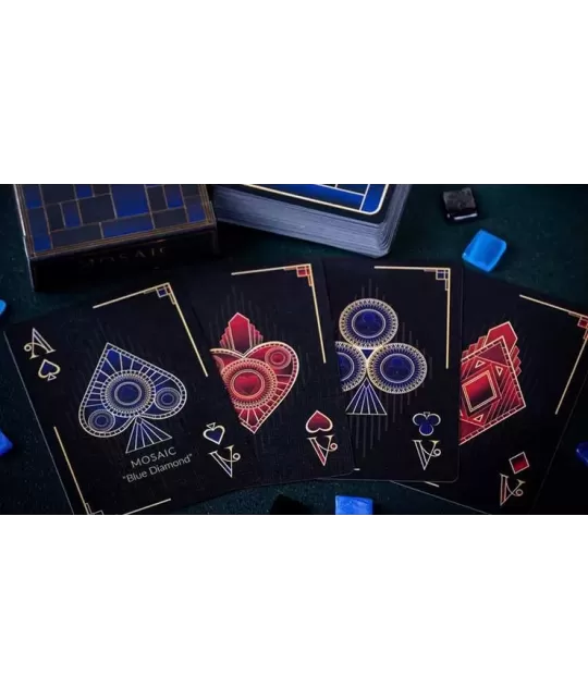 Mosaic BLUE DIAMOND – Cărți de joc premium | Emagie.ro
