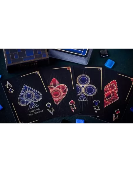 Mosaic BLUE DIAMOND – Cărți de joc premium | Emagie.ro