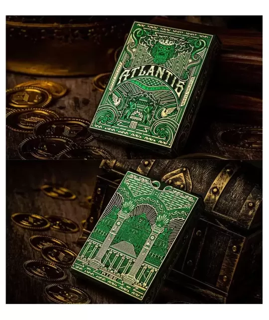 Atlantis Rise by Riffle Shuffle – Cărți de joc premium | Emagie.ro