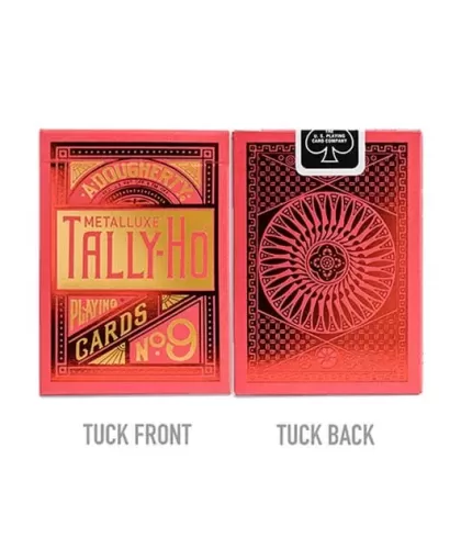 Tally-Ho Red Circle MetalLuxe – Premium Playing Cards | Emagie.ro 2