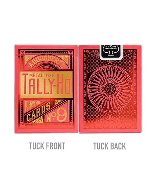 Tally-Ho Red Circle MetalLuxe – Cărți de joc premium | Emagie.ro