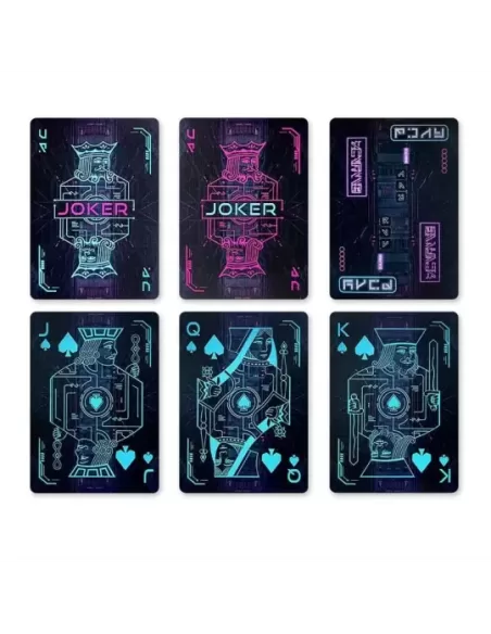 Bicycle Cyberpunk Cyber City – Cărți de joc premium | Emagie.ro