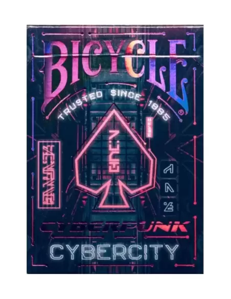 Bicycle Cyberpunk Cyber City – Cărți de joc premium | Emagie.ro