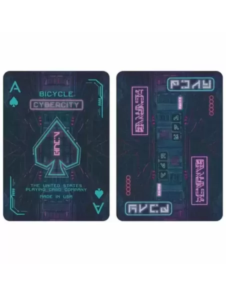 Bicycle Cyberpunk Cyber City – Cărți de joc premium | Emagie.ro