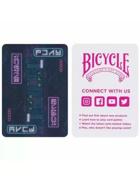 Bicycle Cyberpunk Cyber City – Cărți de joc premium | Emagie.ro