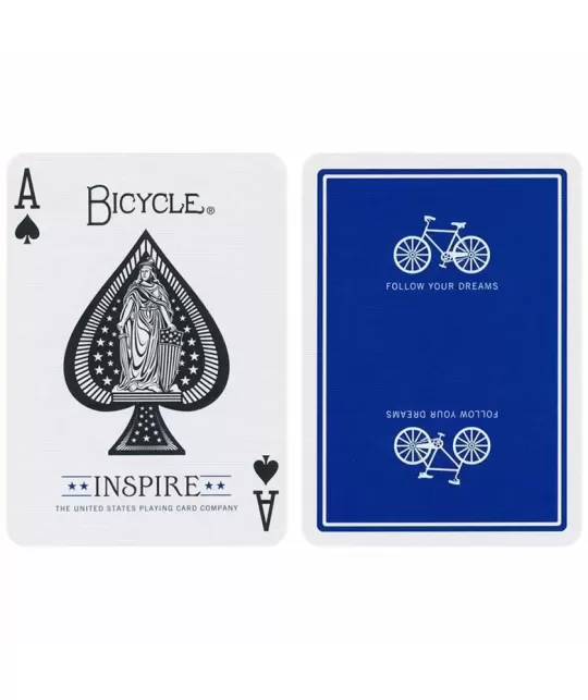 Bicycle Inspire Albastru – Cărți de joc premium | Emagie.ro