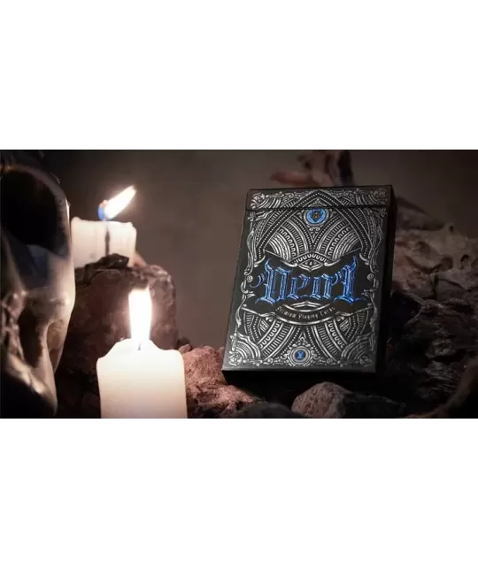 Deal with the Devil Cobalt Blue UV – Cărți de joc premium | Emagie.ro