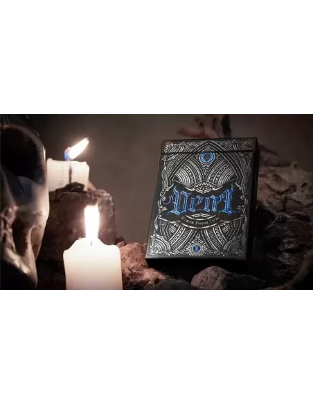 Deal with the Devil Cobalt Blue UV – Cărți de joc premium | Emagie.ro