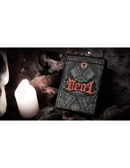 Deal with the Devil Scarlet Red UV – Cărți de joc premium | Emagie.ro