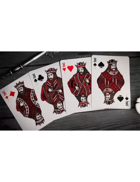 Deal with the Devil Scarlet Red UV – Cărți de joc premium | Emagie.ro