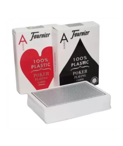 Set poker, Fournier 2800, 100% Plastic – Cărți de joc durabile | Emagie.ro