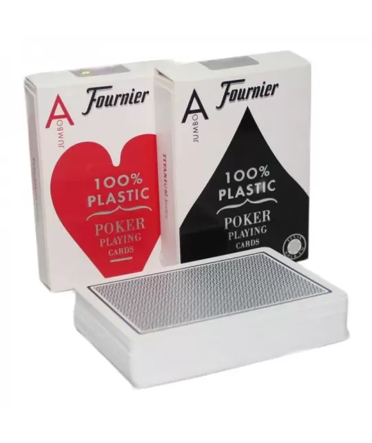 Set poker, Fournier 2800, 100% Plastic – Cărți de joc durabile | Emagie.ro