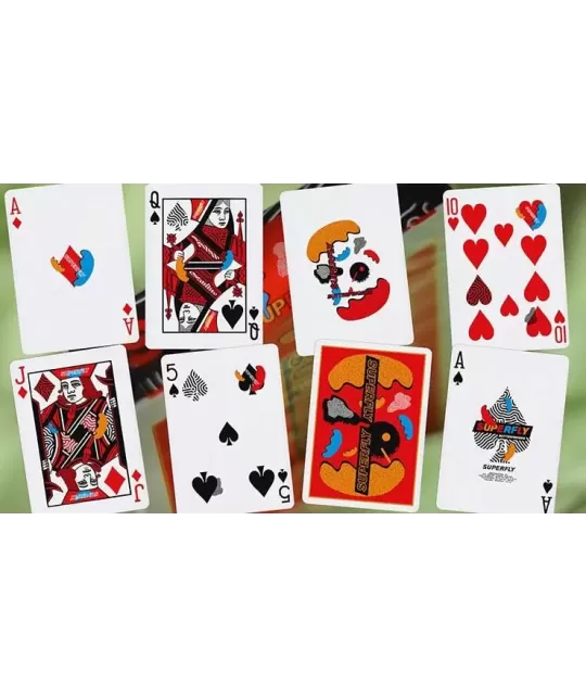 Superfly Butterfingers Red by Gemini – Cărți de joc premium | Emagie.ro