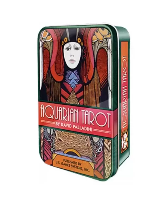 Aquarian Tarot In A Tin – Iconic Tarot Set | Emagie.ro