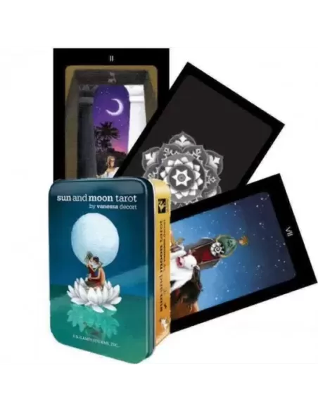 Sun And Moon Tarot In A Tin – Set tarot introspectiv | Emagie.ro