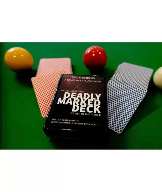 DEADLY MARKED DECK BLUE BEE by MagicWorld – Cărți de joc premium | Emagie.ro