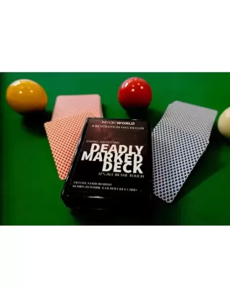 DEADLY MARKED DECK BLUE BEE by MagicWorld – Cărți de joc premium | Emagie.ro