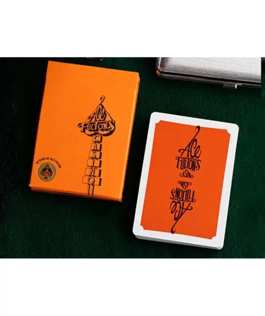Ace Fultons Sunset Orange – Premium Playing Cards | Emagie.ro