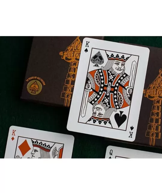 Ace Fultons Tobacco Brown – Cărți de joc premium | Emagie.ro