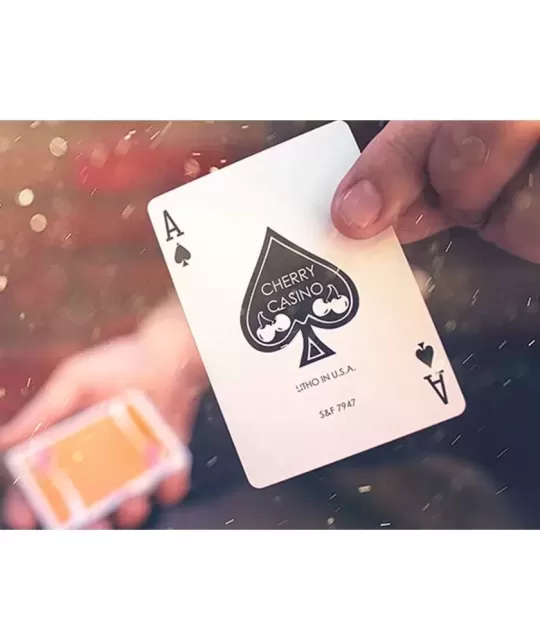 Cherry Casino Summerlin Sunset Orange – Cărți de joc premium | Emagie.ro