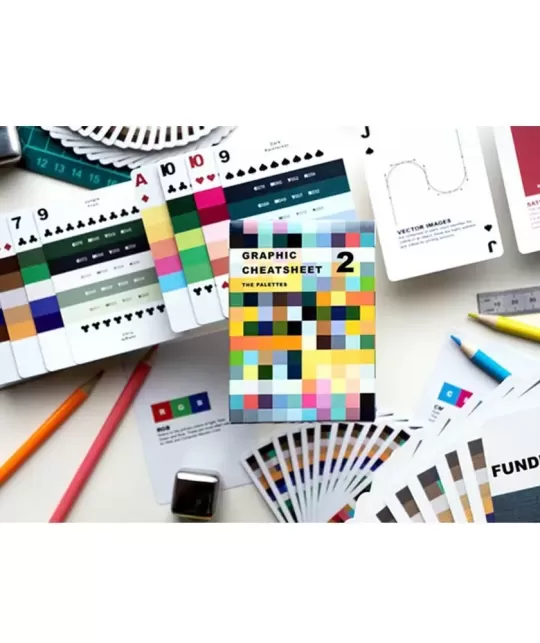 Graphic Design CheatSheet V2 – Premium Playing Cards | Emagie.ro