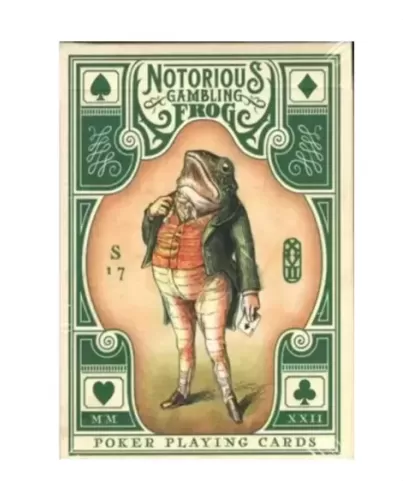 Notorious Gambling Frog Green by Stockholm17 – Cărți de joc premium | Emagie.ro