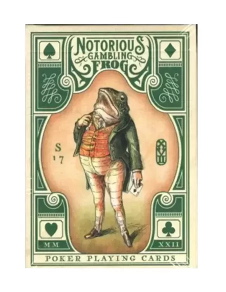 Notorious Gambling Frog Green by Stockholm17 – Cărți de joc premium | Emagie.ro