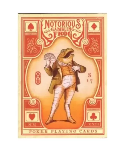 Notorious Gambling Frog Orange by Stockholm17 – Cărți de joc premium | Emagie.ro