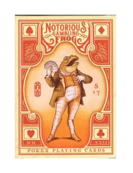 Notorious Gambling Frog Orange by Stockholm17 – Cărți de joc premium | Emagie.ro