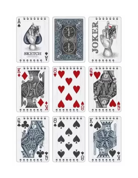 Bicycle Sketch – Premium Playing Cards | Emagie.ro