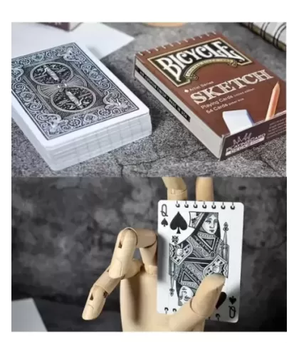 Bicycle Sketch – Cărți de joc premium | Emagie.ro 2