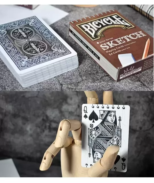 Bicycle Sketch – Premium Playing Cards | Emagie.ro