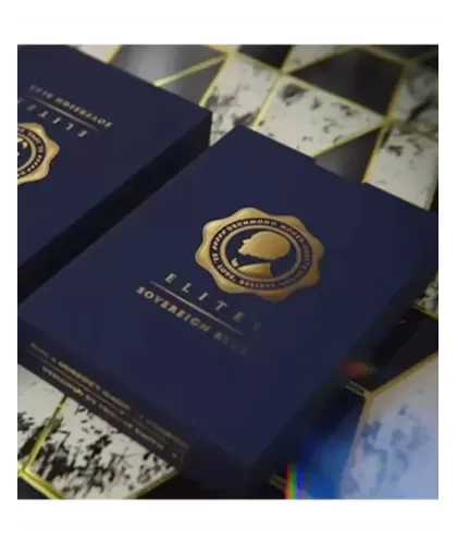 DMC ELITES V4 Sovereign Blue Marcate – Cărți de joc premium | Emagie.ro