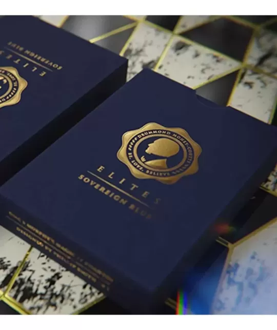 DMC ELITES V4 Sovereign Blue Marcate – Cărți de joc premium | Emagie.ro