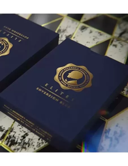 DMC ELITES V4 Sovereign Blue Marcate – Cărți de joc premium | Emagie.ro