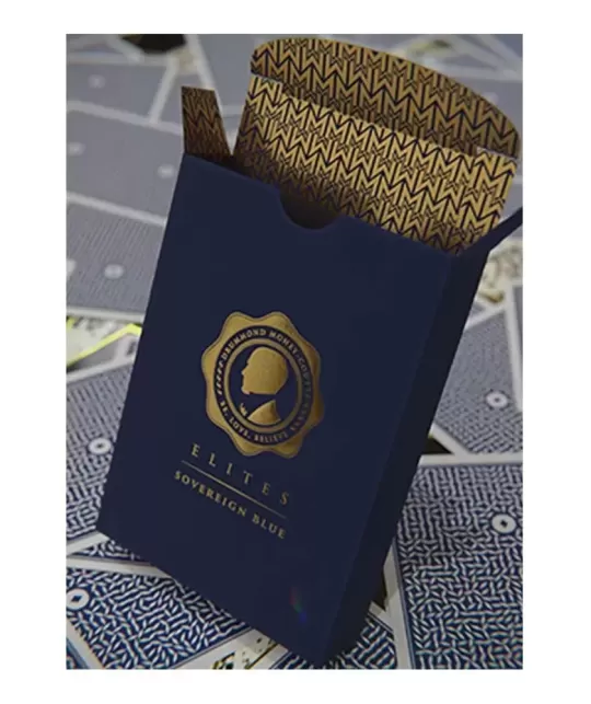 DMC ELITES V4 Sovereign Blue Marcate – Cărți de joc premium | Emagie.ro