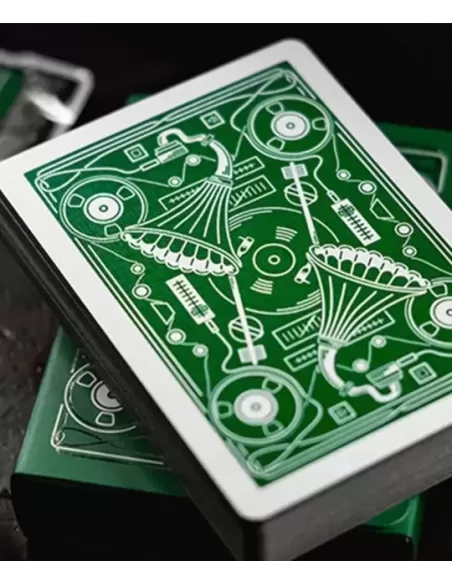 Soundboards V4 Green Riffle Shuffe – Cărți de joc premium | Emagie.ro