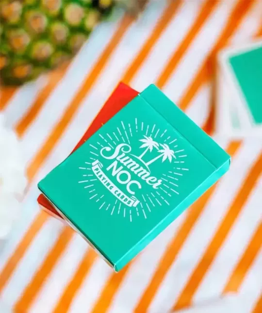 Summer NOC Pro Sunrise Teal – Cărți de joc premium | Emagie.ro